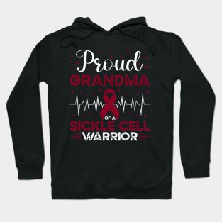 Proud Grandma Of A Sickle Cell Warrior Sickle Cell Awareness Hoodie